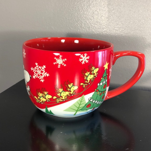 Peanuts Dining Peanuts Snoopy Woodstock Christmas Soup Mug Poshmark